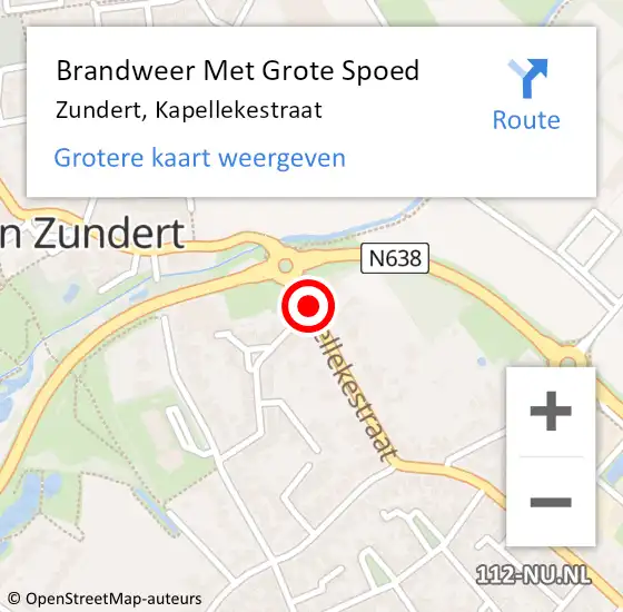 Locatie op kaart van de 112 melding: Brandweer Met Grote Spoed Naar Zundert, Kapellekestraat op 19 juni 2020 19:52