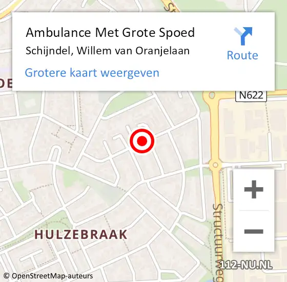 Locatie op kaart van de 112 melding: Ambulance Met Grote Spoed Naar Schijndel, Willem van Oranjelaan op 20 juni 2020 08:09