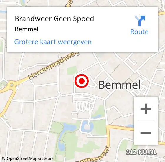 Locatie op kaart van de 112 melding: Brandweer Geen Spoed Naar Bemmel op 20 juni 2020 22:17