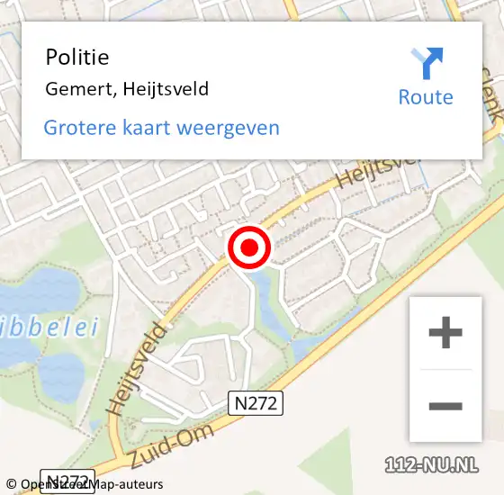 Locatie op kaart van de 112 melding: Politie Gemert, Heijtsveld op 23 juni 2020 01:27