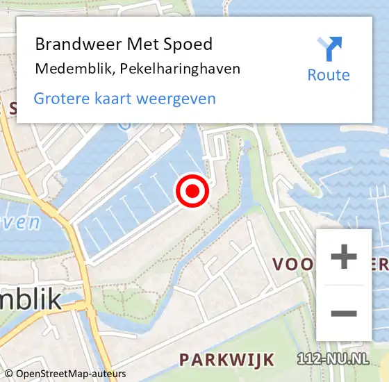 Locatie op kaart van de 112 melding: Brandweer Met Spoed Naar Medemblik, Pekelharinghaven op 23 juni 2020 05:15