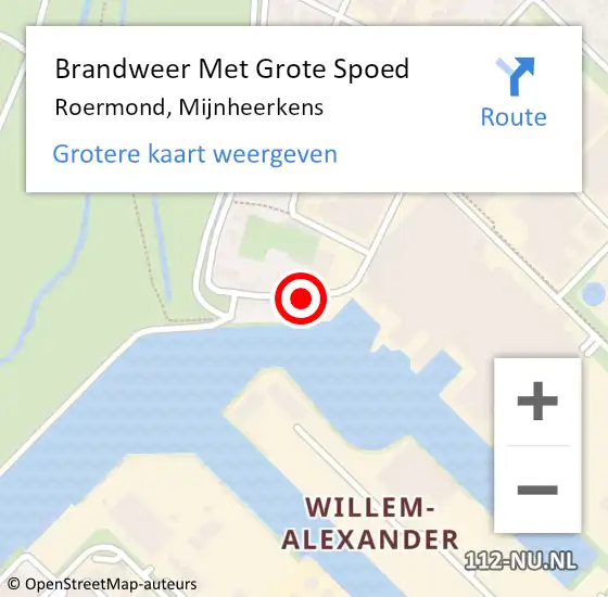 Locatie op kaart van de 112 melding: Brandweer Met Grote Spoed Naar Roermond, Mijnheerkens op 23 juni 2020 14:28