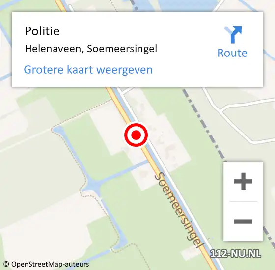 Locatie op kaart van de 112 melding: Politie Helenaveen, Soemeersingel op 24 juni 2020 22:57