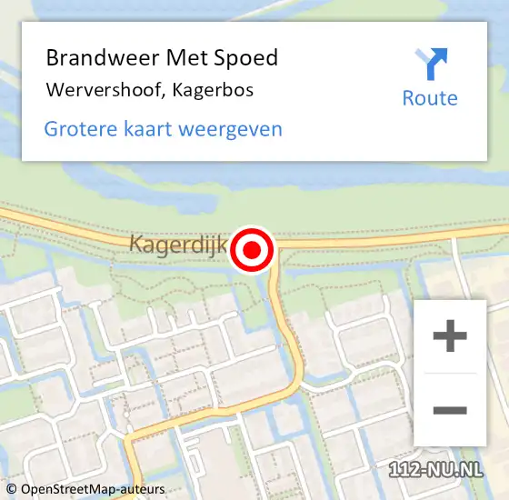 Locatie op kaart van de 112 melding: Brandweer Met Spoed Naar Wervershoof, Kagerbos op 26 juni 2020 00:09