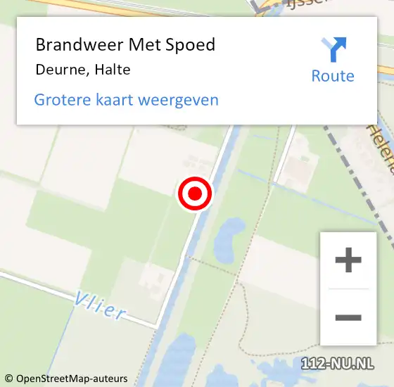 Locatie op kaart van de 112 melding: Brandweer Met Spoed Naar Deurne, Halte op 26 juni 2020 15:48