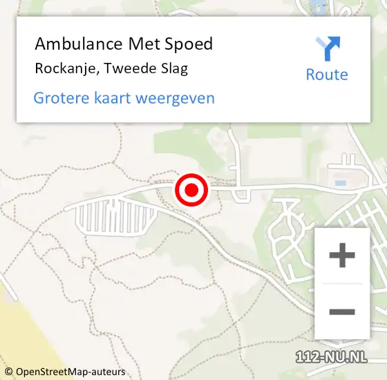 Locatie op kaart van de 112 melding: Ambulance Met Spoed Naar Rockanje, Tweede Slag op 28 juni 2020 17:41