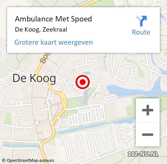 Locatie op kaart van de 112 melding: Ambulance Met Spoed Naar De Koog, Zeekraal op 29 juni 2020 22:50