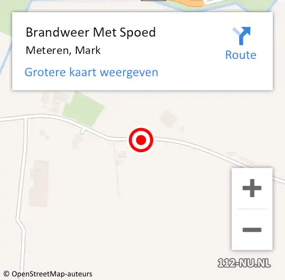 Locatie op kaart van de 112 melding: Brandweer Met Spoed Naar Meteren, Mark op 30 juni 2020 16:38