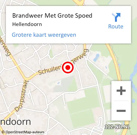 Locatie op kaart van de 112 melding: Brandweer Met Grote Spoed Naar Hellendoorn op 3 juli 2020 15:32