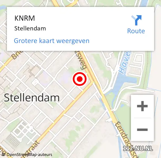 Locatie op kaart van de 112 melding: KNRM Stellendam op 9 juli 2020 14:01