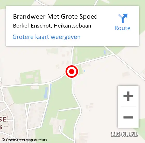 Locatie op kaart van de 112 melding: Brandweer Met Grote Spoed Naar Berkel-Enschot, Heikantsebaan op 12 juli 2020 08:53