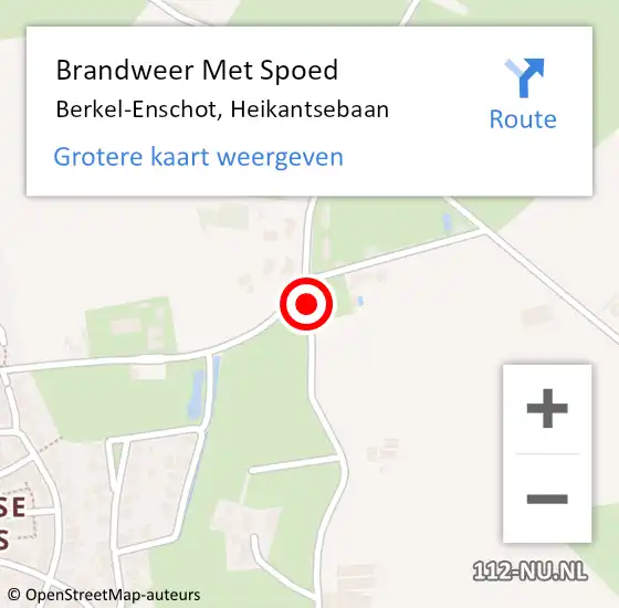 Locatie op kaart van de 112 melding: Brandweer Met Spoed Naar Berkel-Enschot, Heikantsebaan op 12 juli 2020 11:44