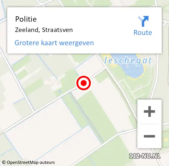 Locatie op kaart van de 112 melding: Politie Zeeland, Straatsven op 19 juli 2020 02:02