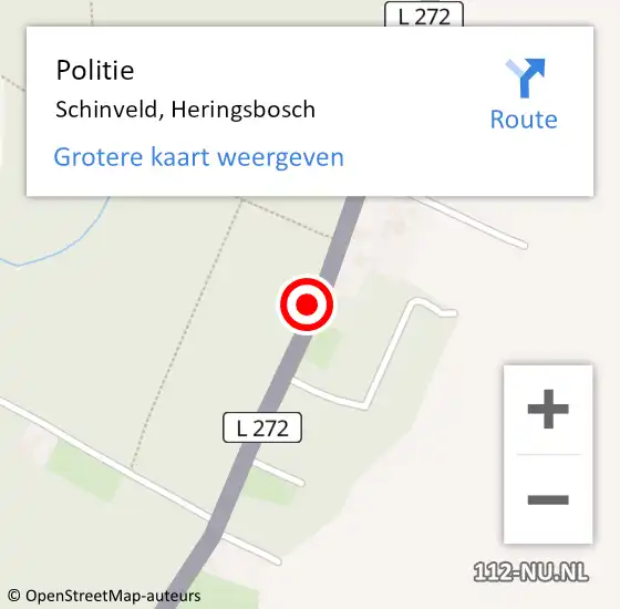 Locatie op kaart van de 112 melding: Politie Schinveld, Heringsbosch op 21 juli 2020 17:42