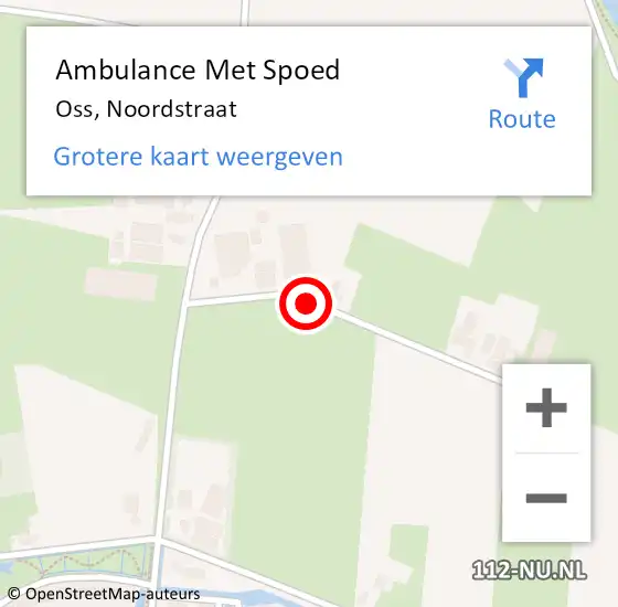 Locatie op kaart van de 112 melding: Ambulance Met Spoed Naar Oss, Noordstraat op 23 juli 2020 10:37