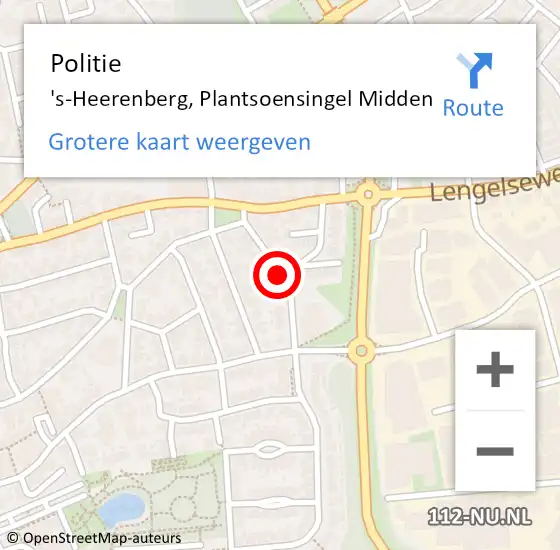 Locatie op kaart van de 112 melding: Politie 's-Heerenberg, Plantsoensingel Midden op 23 juli 2020 18:43