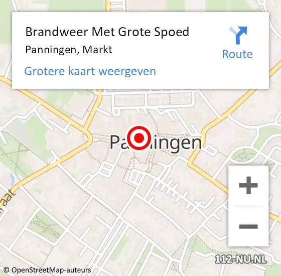 Locatie op kaart van de 112 melding: Brandweer Met Grote Spoed Naar Panningen, Markt op 30 juli 2020 16:38