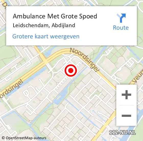 Locatie op kaart van de 112 melding: Ambulance Met Grote Spoed Naar Leidschendam, Abdijland op 31 juli 2020 12:59