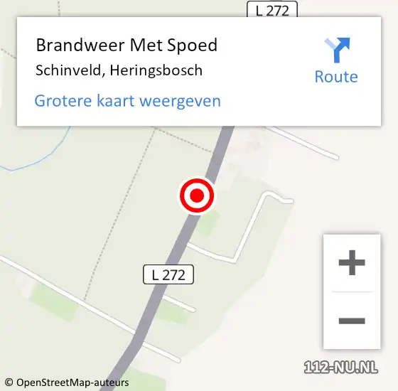 Locatie op kaart van de 112 melding: Brandweer Met Spoed Naar Schinveld, Heringsbosch op 1 augustus 2020 12:31