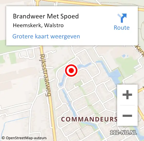 Locatie op kaart van de 112 melding: Brandweer Met Spoed Naar Heemskerk, Walstro op 1 augustus 2020 19:47