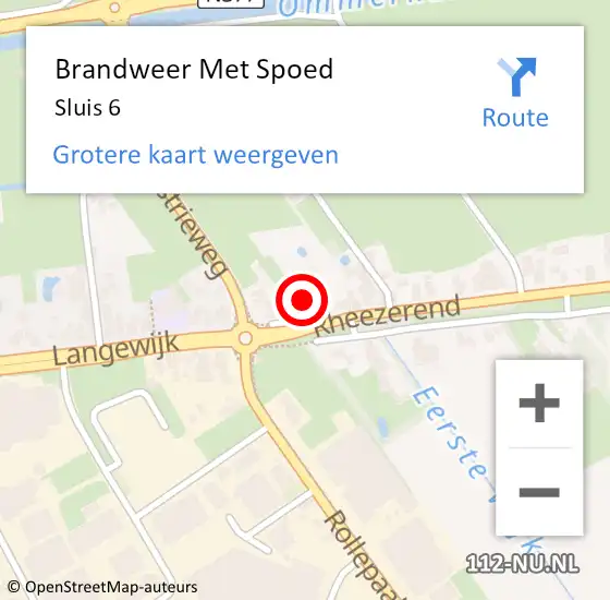 Locatie op kaart van de 112 melding: Brandweer Met Spoed Naar Sluis 6 op 3 augustus 2020 18:26