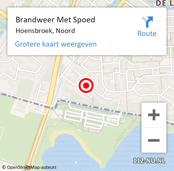 Locatie op kaart van de 112 melding: Brandweer Met Spoed Naar Hoensbroek, Noord op 16 augustus 2020 14:02