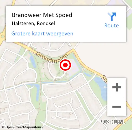 Locatie op kaart van de 112 melding: Brandweer Met Spoed Naar Halsteren, Rondsel op 16 augustus 2020 19:31