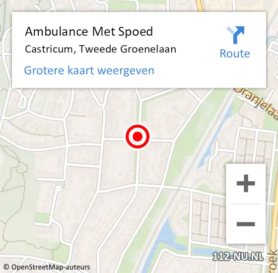 Locatie op kaart van de 112 melding: Ambulance Met Spoed Naar Castricum, Brederodestraat op 23 augustus 2020 01:05