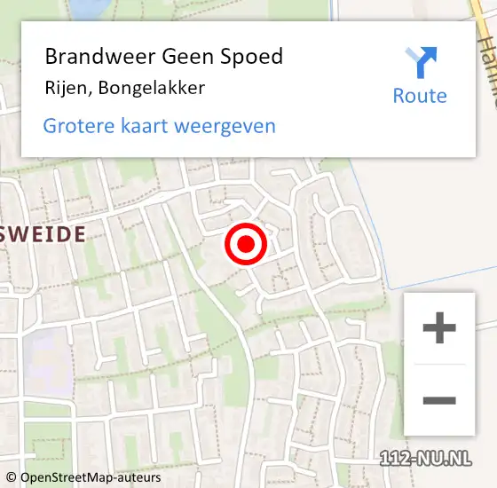 Locatie op kaart van de 112 melding: Brandweer Geen Spoed Naar Rijen, Bongelakker op 26 augustus 2020 13:53