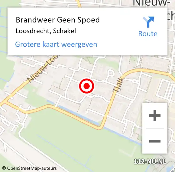 Locatie op kaart van de 112 melding: Brandweer Geen Spoed Naar Loosdrecht, Schakel op 27 augustus 2020 09:44