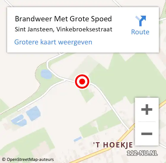 Locatie op kaart van de 112 melding: Brandweer Met Grote Spoed Naar Sint Jansteen, Vinkebroeksestraat op 29 augustus 2020 05:50