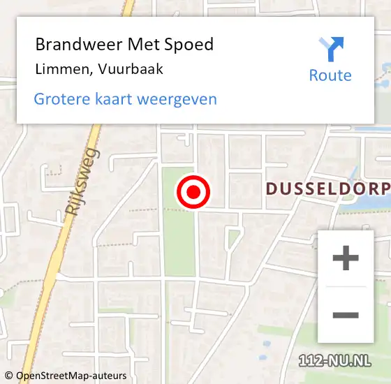 Locatie op kaart van de 112 melding: Brandweer Met Spoed Naar Limmen, Vuurbaak op 30 augustus 2020 09:32