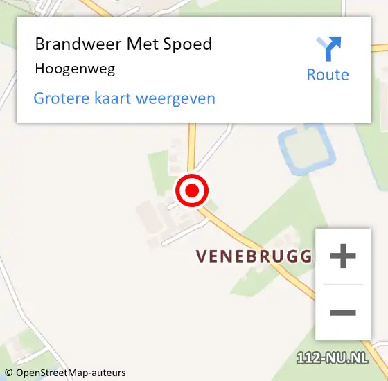 Locatie op kaart van de 112 melding: Brandweer Met Spoed Naar Hoogenweg op 30 augustus 2020 23:16