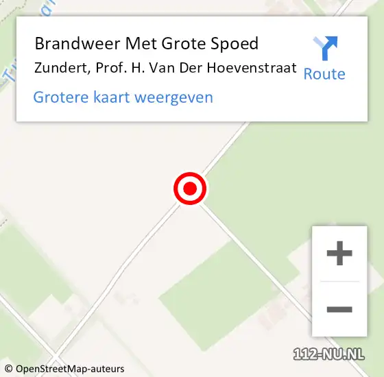 Locatie op kaart van de 112 melding: Brandweer Met Grote Spoed Naar Zundert, Prof. H. Van Der Hoevenstraat op 31 augustus 2020 15:33