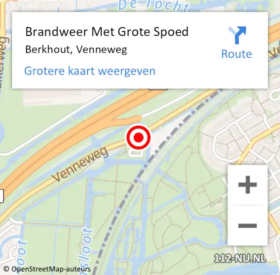 Locatie op kaart van de 112 melding: Brandweer Met Grote Spoed Naar Berkhout, Venneweg op 1 september 2020 08:20