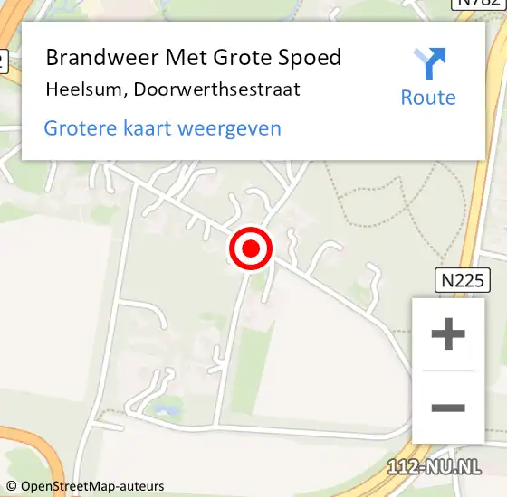 Locatie op kaart van de 112 melding: Brandweer Met Grote Spoed Naar Heelsum, Doorwerthsestraat op 3 september 2020 02:09