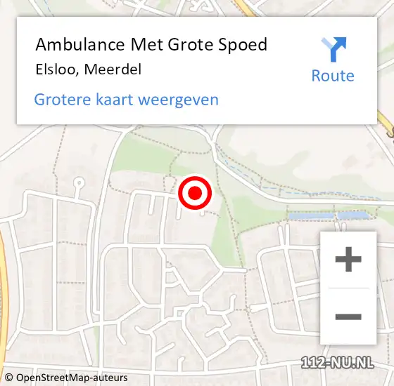 Locatie op kaart van de 112 melding: Ambulance Met Grote Spoed Naar Elsloo, Meerdel op 18 mei 2014 21:34