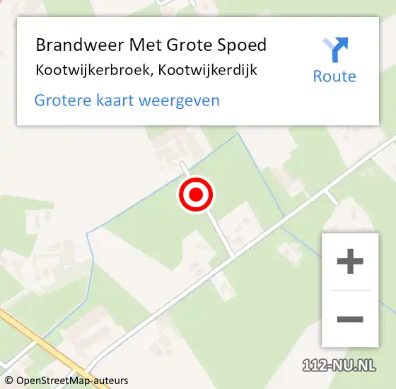 Locatie op kaart van de 112 melding: Brandweer Met Grote Spoed Naar Kootwijkerbroek, Kootwijkerdijk op 17 september 2020 13:55