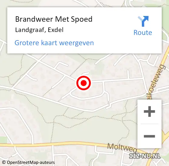 Locatie op kaart van de 112 melding: Brandweer Met Spoed Naar Landgraaf, Exdel op 1 oktober 2020 05:50