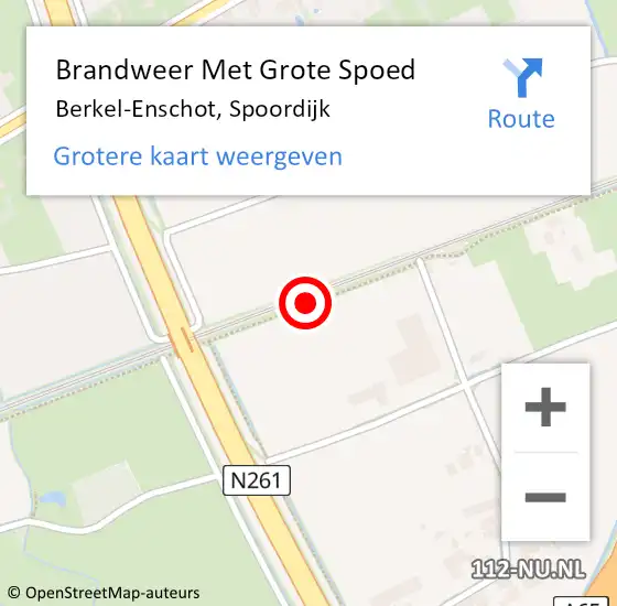 Locatie op kaart van de 112 melding: Brandweer Met Grote Spoed Naar Berkel-Enschot, Spoordijk op 8 oktober 2020 22:39