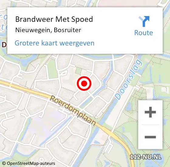 Locatie op kaart van de 112 melding: Brandweer Met Spoed Naar Nieuwegein, Bosruiter op 17 oktober 2020 12:45