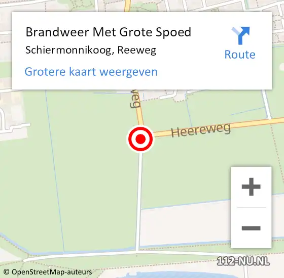 Locatie op kaart van de 112 melding: Brandweer Met Grote Spoed Naar Schiermonnikoog, Reeweg op 4 november 2020 08:20