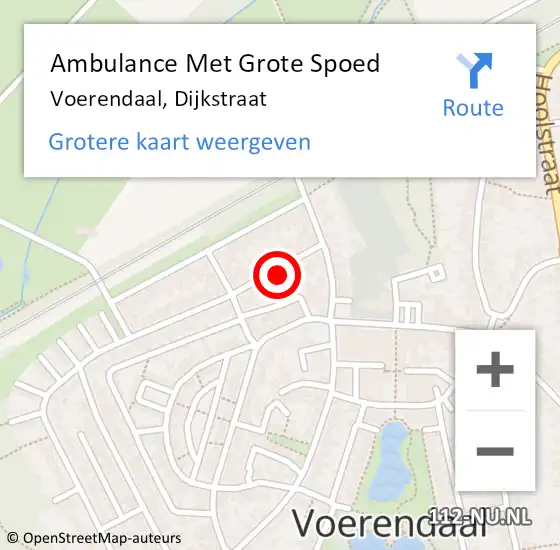 Locatie op kaart van de 112 melding: Ambulance Met Grote Spoed Naar Voerendaal, Dijkstraat op 23 mei 2014 16:15