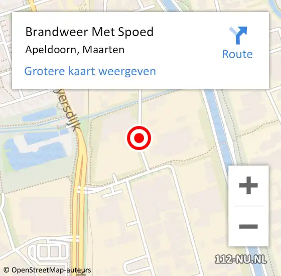 Locatie op kaart van de 112 melding: Brandweer Met Spoed Naar Apeldoorn, Maarten op 7 november 2020 14:37