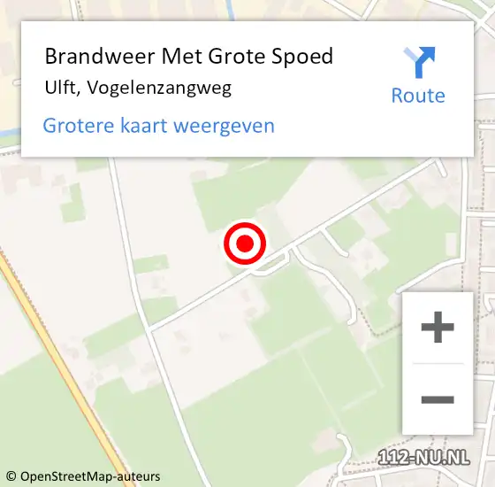 Locatie op kaart van de 112 melding: Brandweer Met Grote Spoed Naar Ulft, Vogelenzangweg op 24 mei 2014 09:10