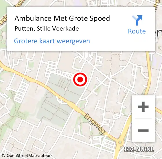 Locatie op kaart van de 112 melding: Ambulance Met Grote Spoed Naar Putten, Inzet op 24 mei 2014 16:22