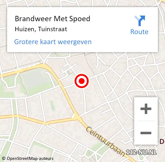 Locatie op kaart van de 112 melding: Brandweer Met Spoed Naar Huizen, Keucheniusstraat op 18 november 2020 06:15