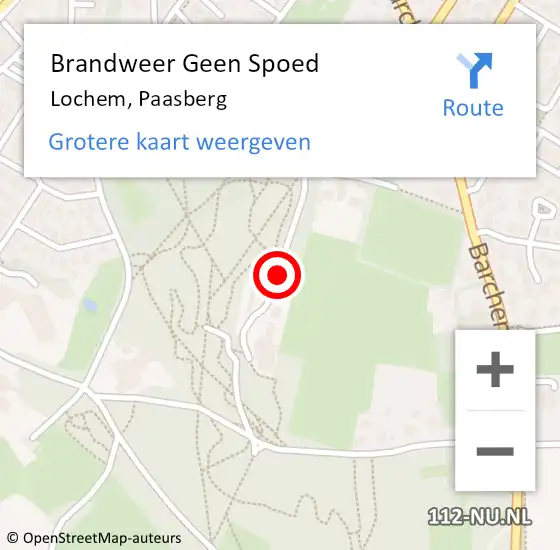 Locatie op kaart van de 112 melding: Brandweer Geen Spoed Naar Lochem, Paasberg op 23 november 2020 12:16