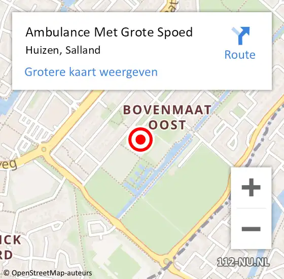 Locatie op kaart van de 112 melding: Ambulance Met Grote Spoed Naar Huizen, Salland op 25 mei 2014 17:10