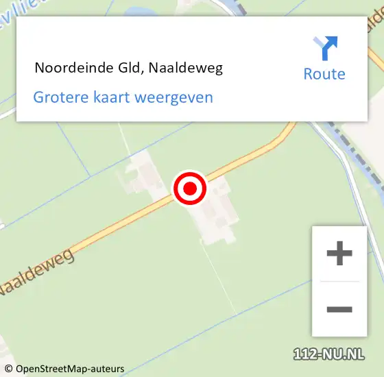 Locatie op kaart van de 112 melding:  Noordeinde Gld, Naaldeweg op 29 november 2020 12:48